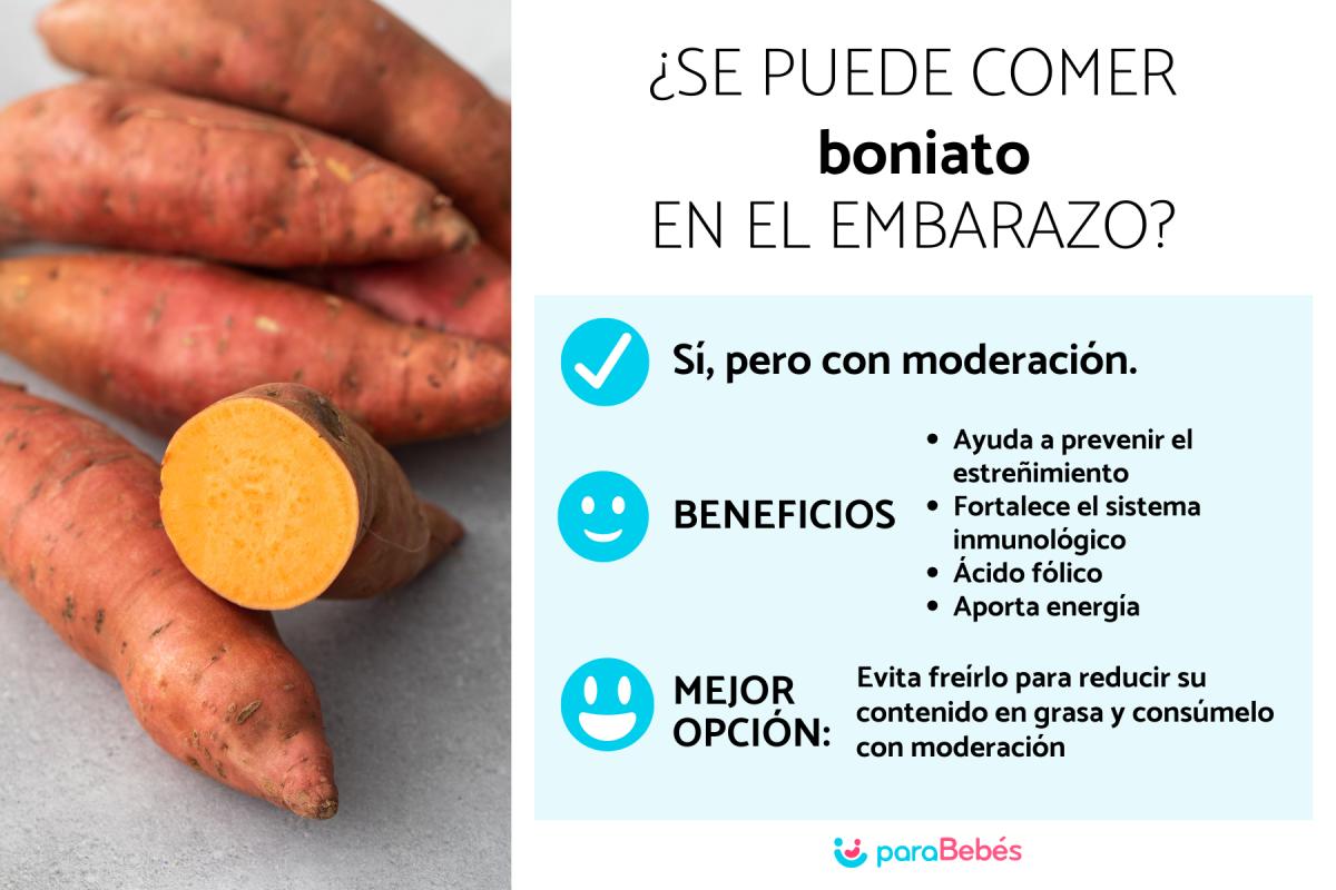 ¿Puedo comer boniato en el embarazo?
