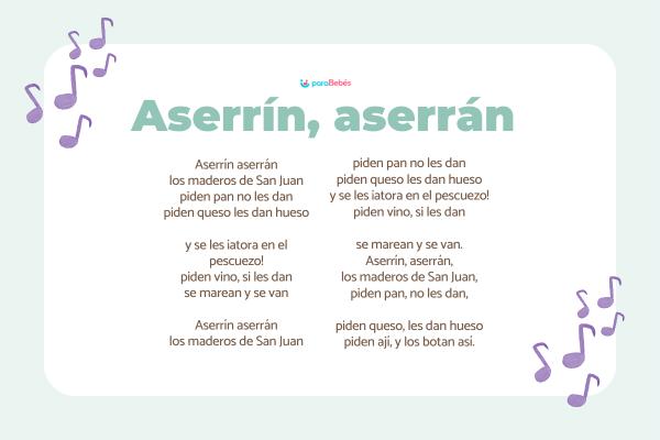 Canciones infantiles populares - Aserrín, aserrán 