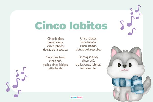 Canciones infantiles populares - Cinco lobitos