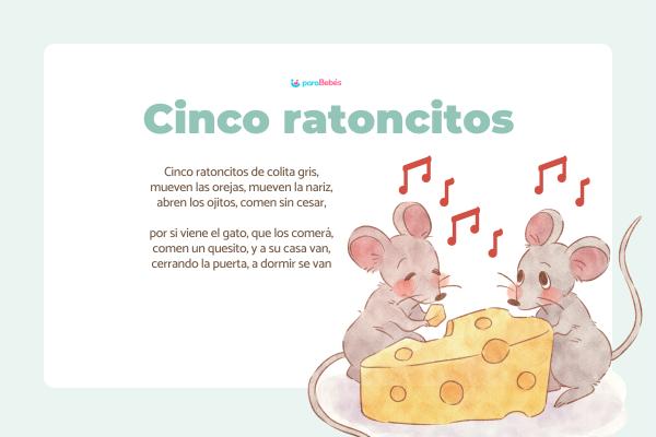 Canciones infantiles populares - Cinco ratoncitos