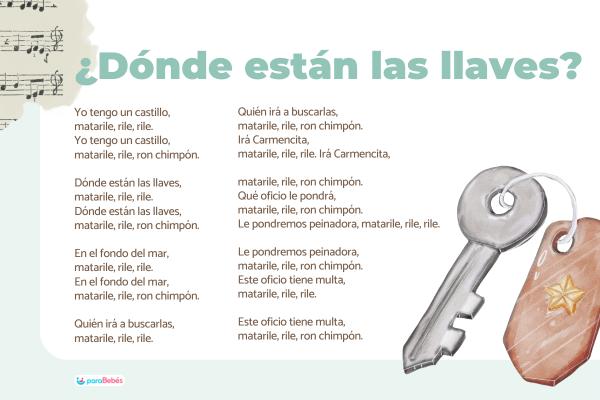 Canciones infantiles populares - ¿Dónde están las llaves? 