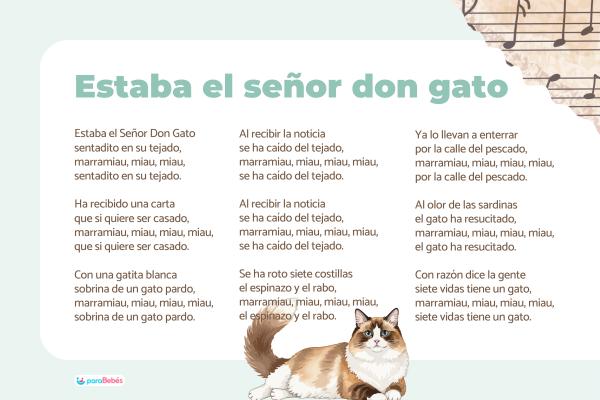 Canciones infantiles populares - Estaba el señor don gato 
