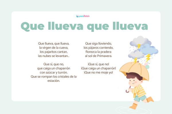 Canciones infantiles populares - Que llueva que llueva 