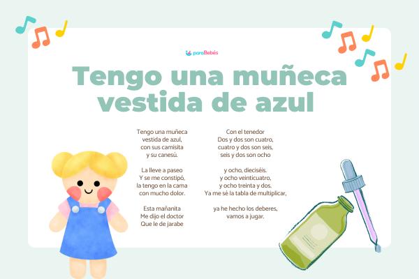 Canciones infantiles populares - Tengo una muñeca vestida de azul 