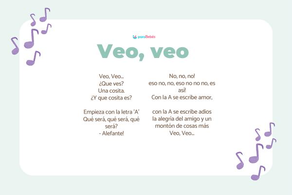 Canciones infantiles populares - Veo, veo 
