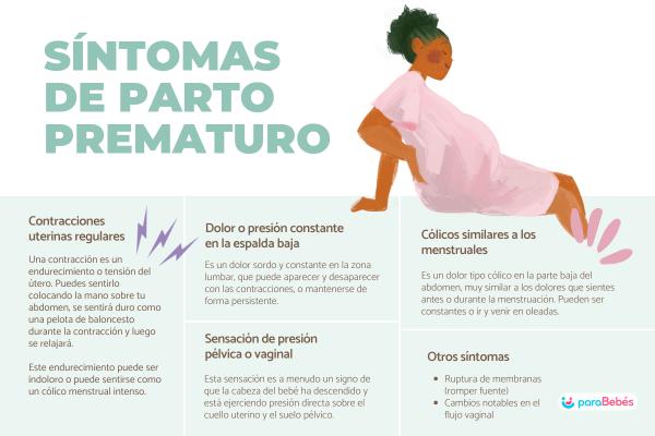 Síntomas de parto prematuro