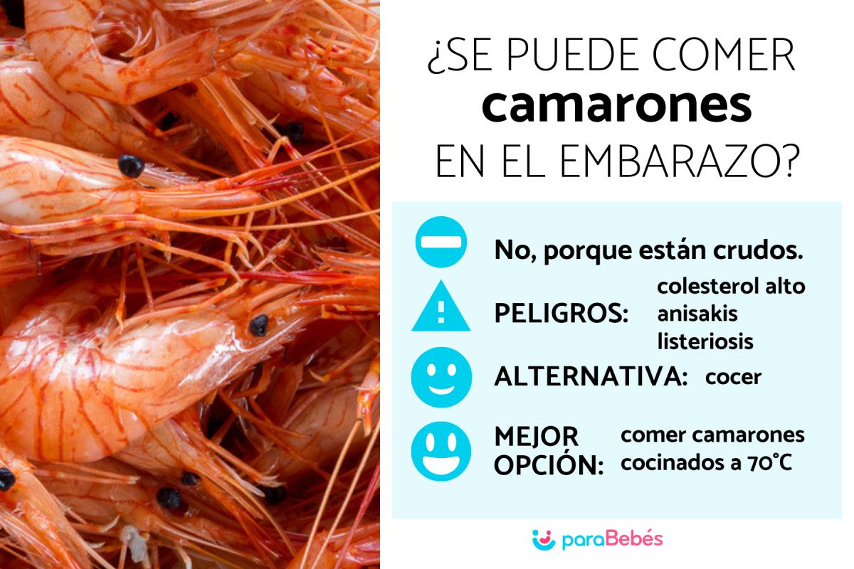 ¿Se puede comer camarones en el embarazo?