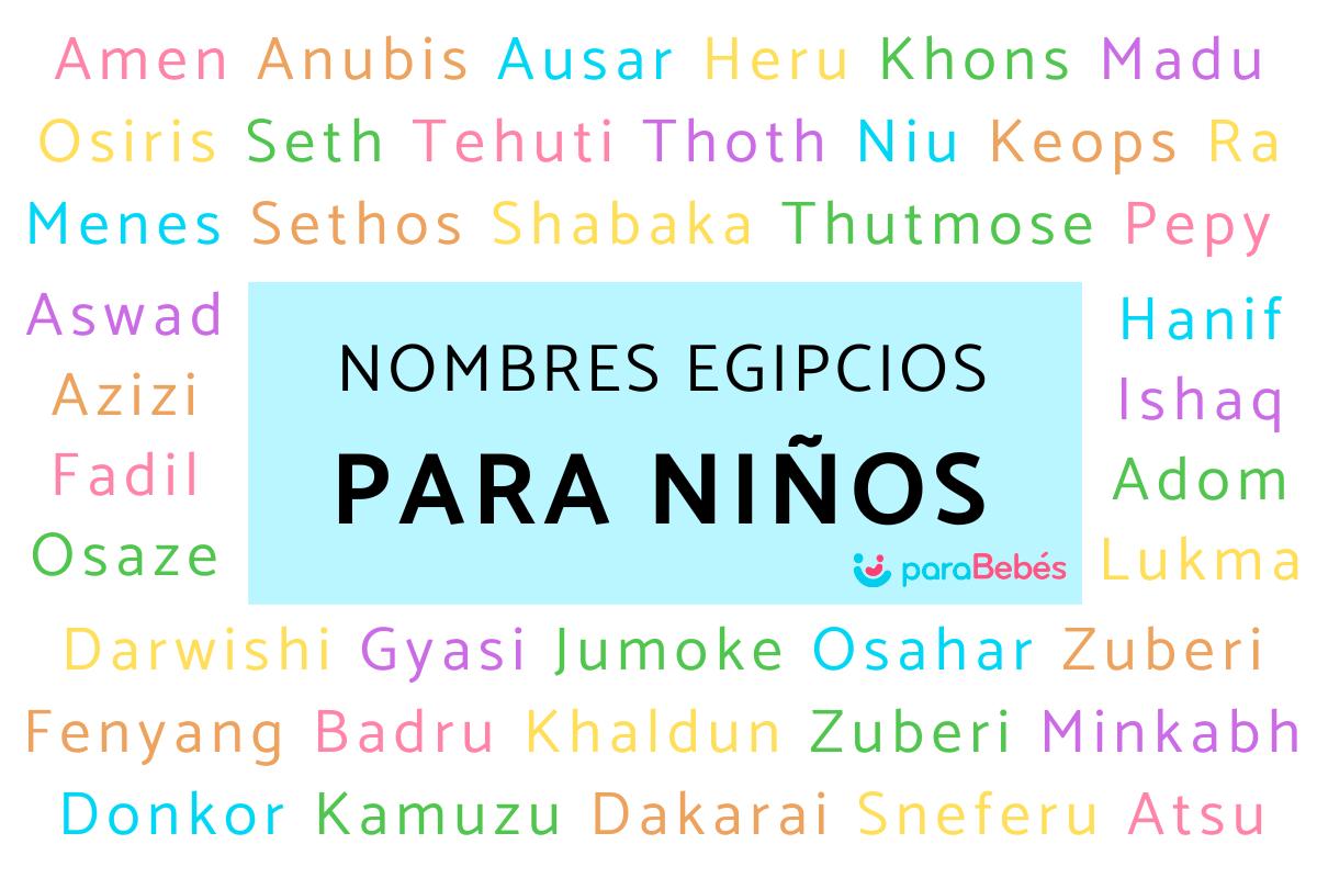 Nombres egipcios para niños