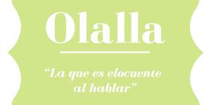 Significado del nombre Olalla