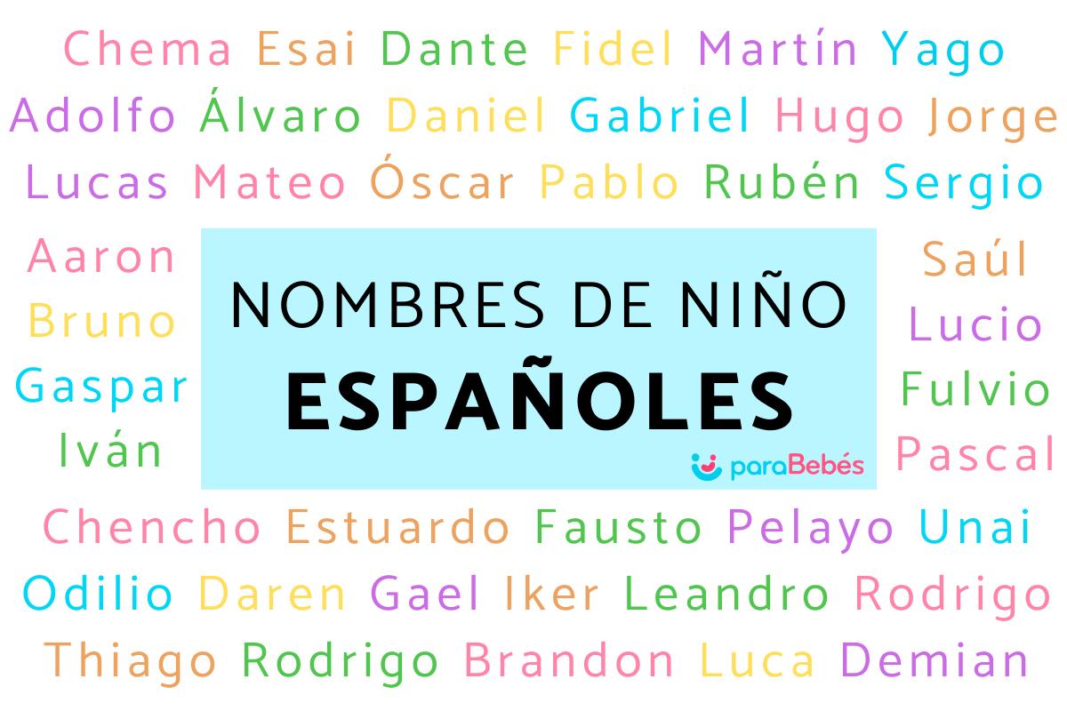 Nombres de niño españoles
