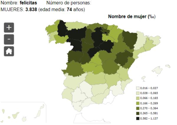 Significado del nombre Felicitas - Popularidad del nombre Felicitas