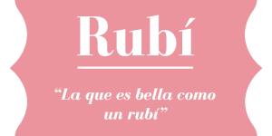 Significado del nombre Rubí