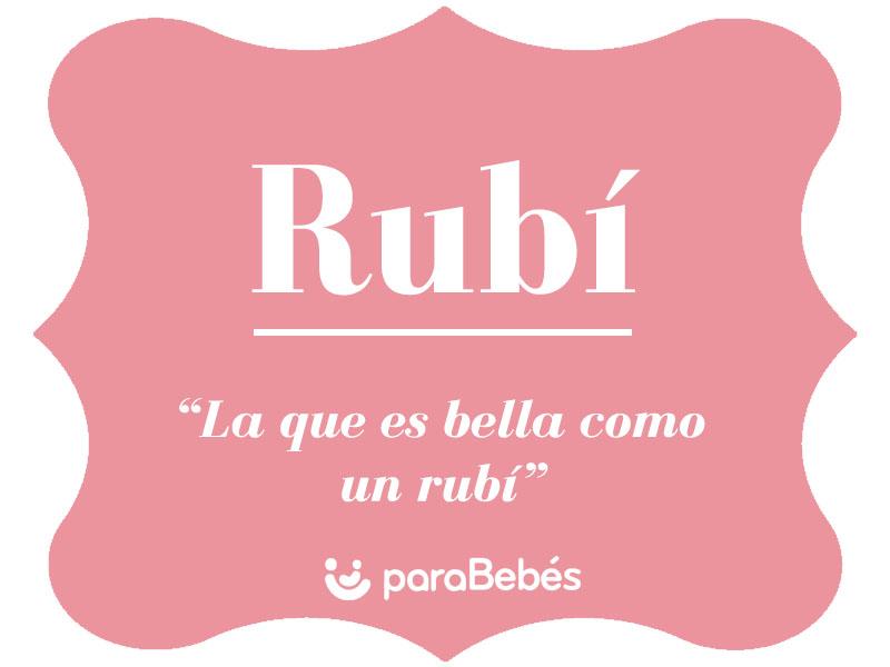 Significado del nombre RUBÍ Origen, Personalidad, Santoral, Popularidad